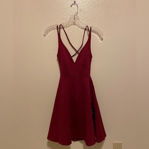 Lulus NWT RED WINE DRESS